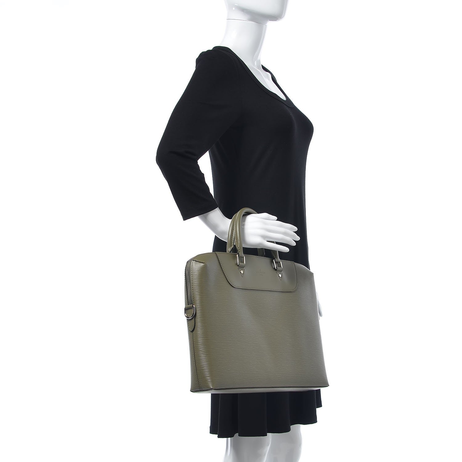 Louis Vuitton Epi Porte-Documents Jour Kaki 2 of 10