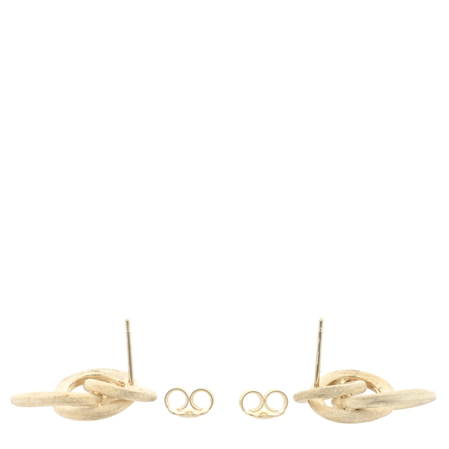 18K Yellow Gold Jaipur Circle Link Earrings