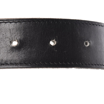 Hermes Box Togo 32mm Belt Strap 85 Black Blue Jean 6 of 7