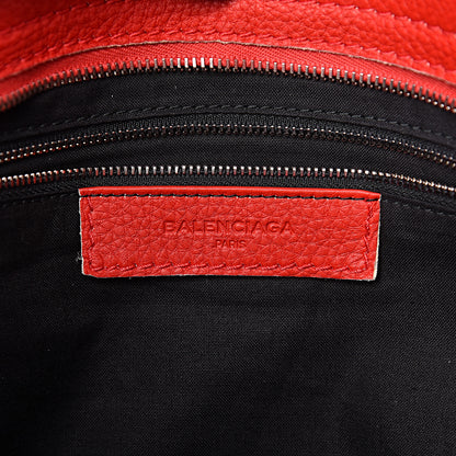 Balenciaga Supple Grained Calfskin Classic Silver Hardware Highlight City Rouge Fraise 6 of 14