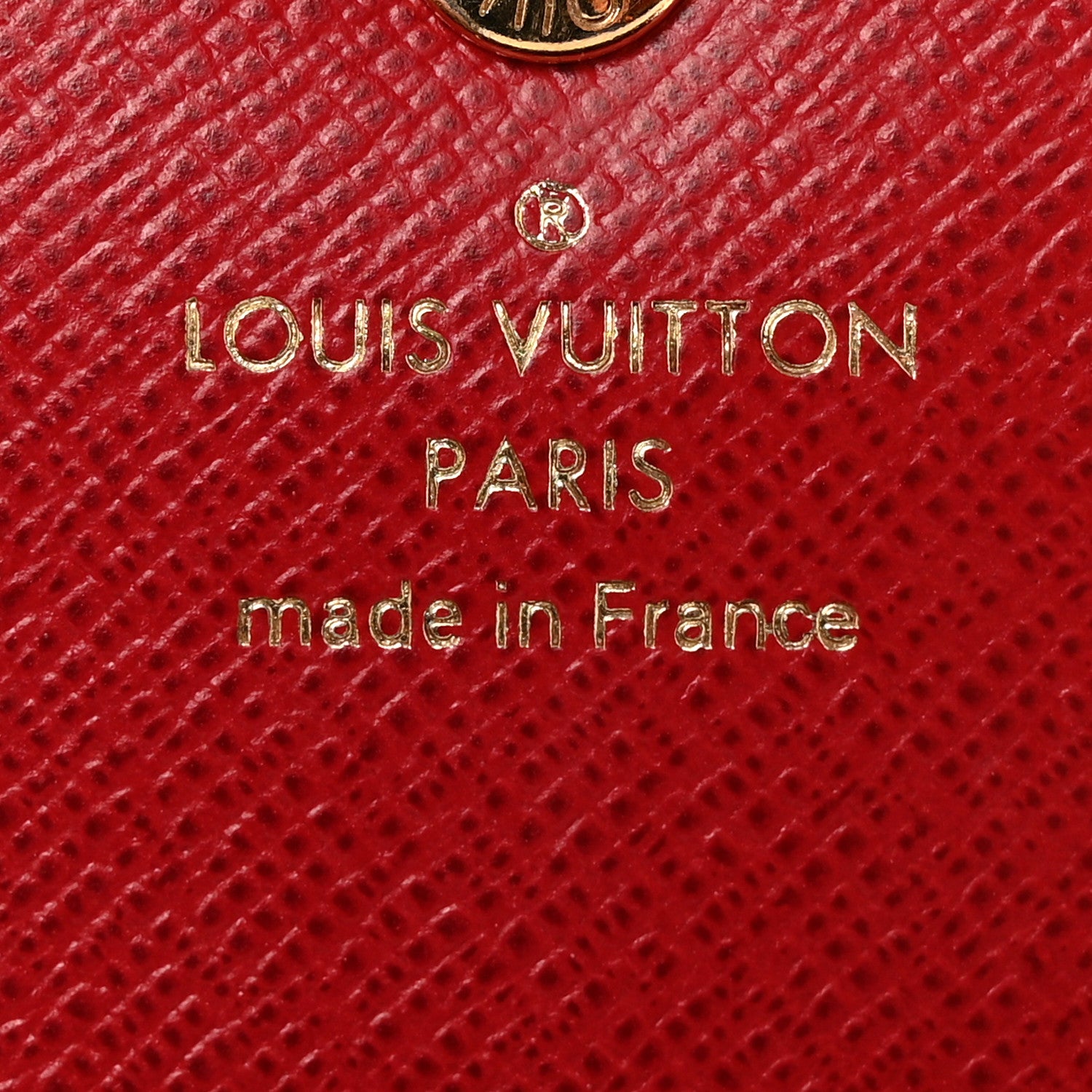 Louis Vuitton Damier Ebene Emilie Wallet Red 6 of 7