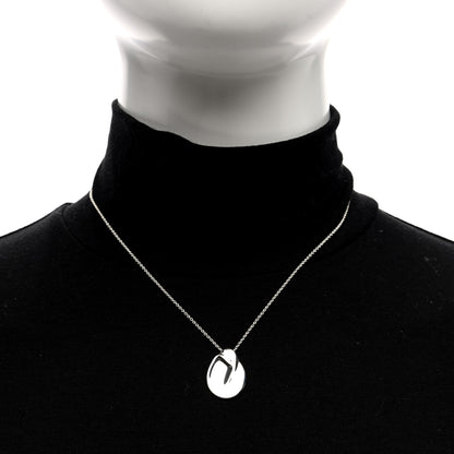 Tiffany Sterling Silver Nugget Pendant Necklace 2 of 4