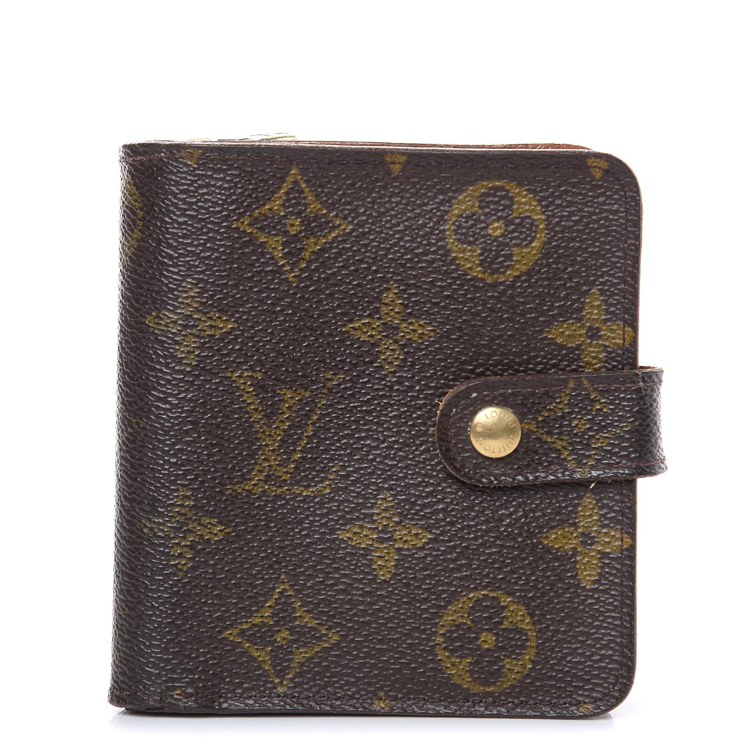 Louis Vuitton Monogram Compact Zippe Zipped Wallet 1 of 14