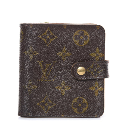 Louis Vuitton Monogram Compact Zippe Zipped Wallet 1 of 14