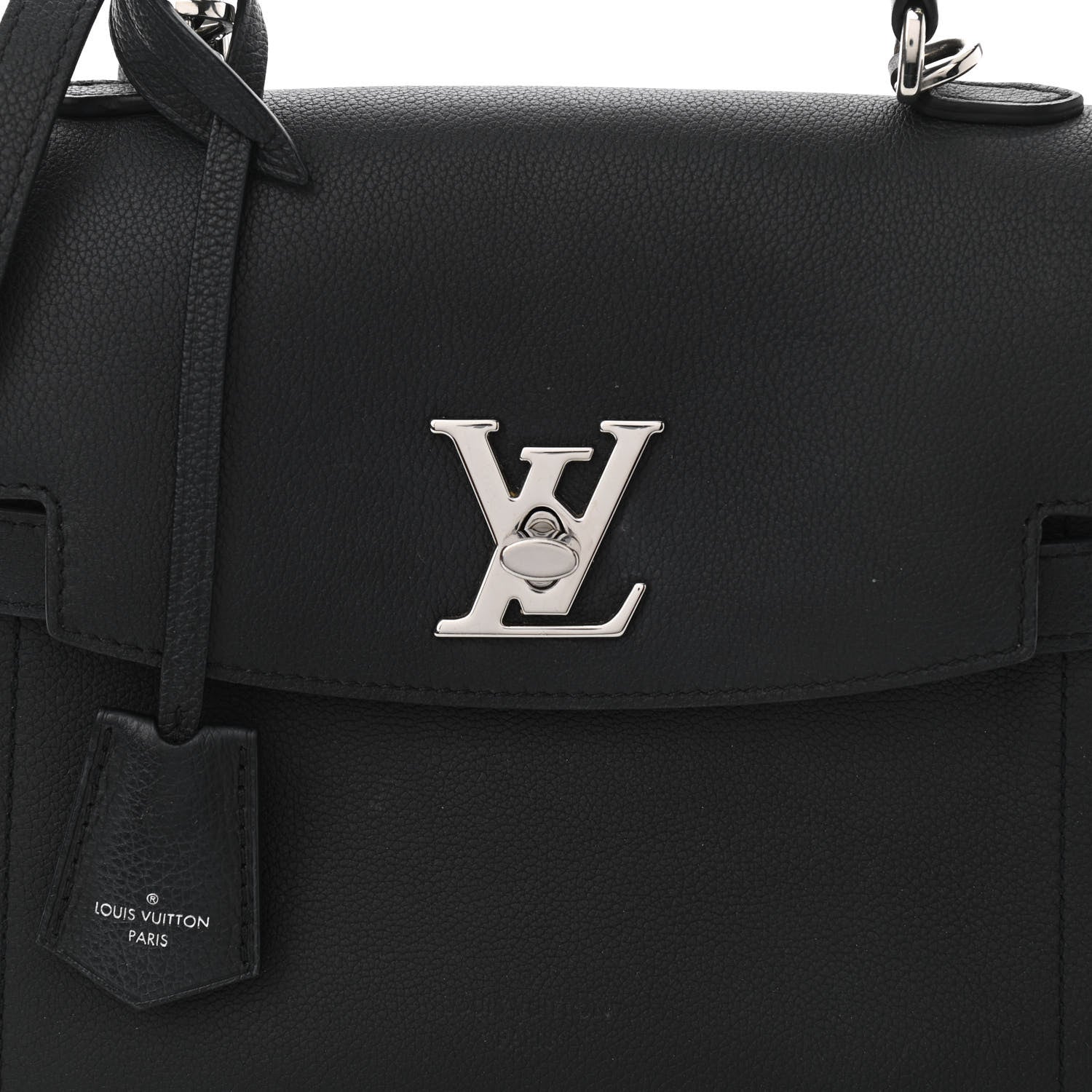 Louis Vuitton Calfskin Lockme Ever BB Black 9 of 11