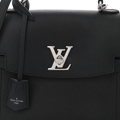 Louis Vuitton Calfskin Lockme Ever BB Black 9 of 11