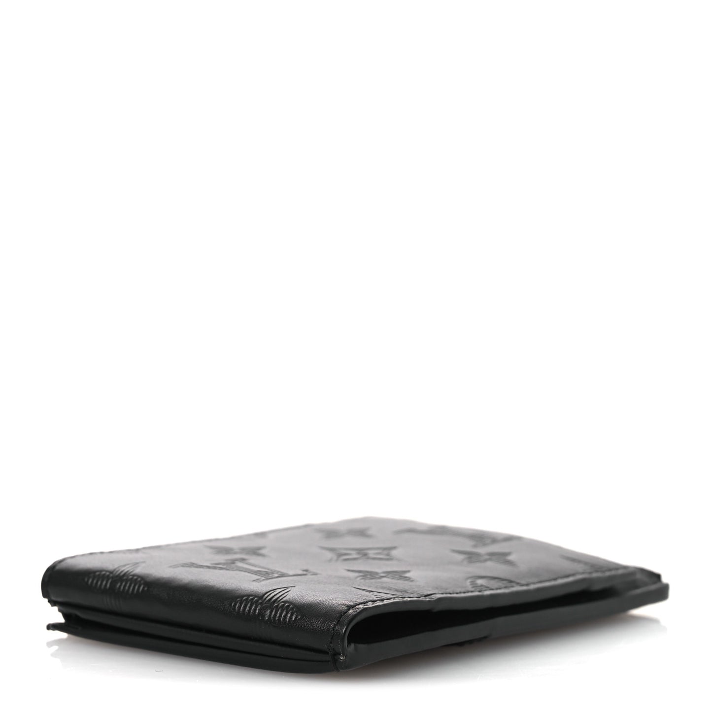 Calfskin Monogram Shadow Hybrid Wallet Black