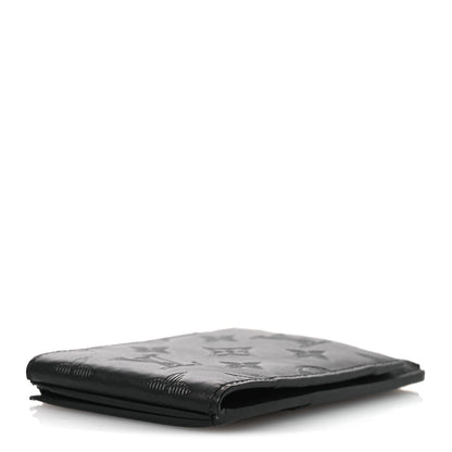 Louis Vuitton Calfskin Monogram Shadow Hybrid Wallet Black 4 of 7
