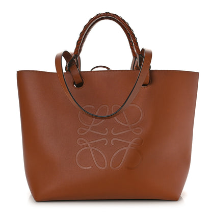 Loewe Smooth Calfskin Small Anagram Tote Tan 1 of 7