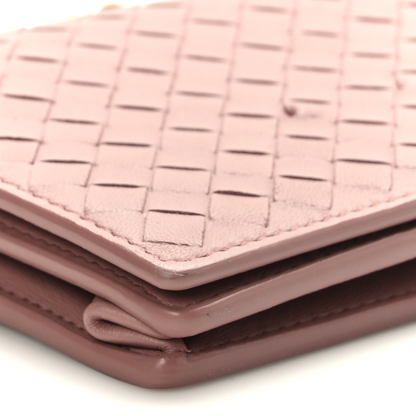 Nappa Intrecciato Continental Wallet on Chain Violet