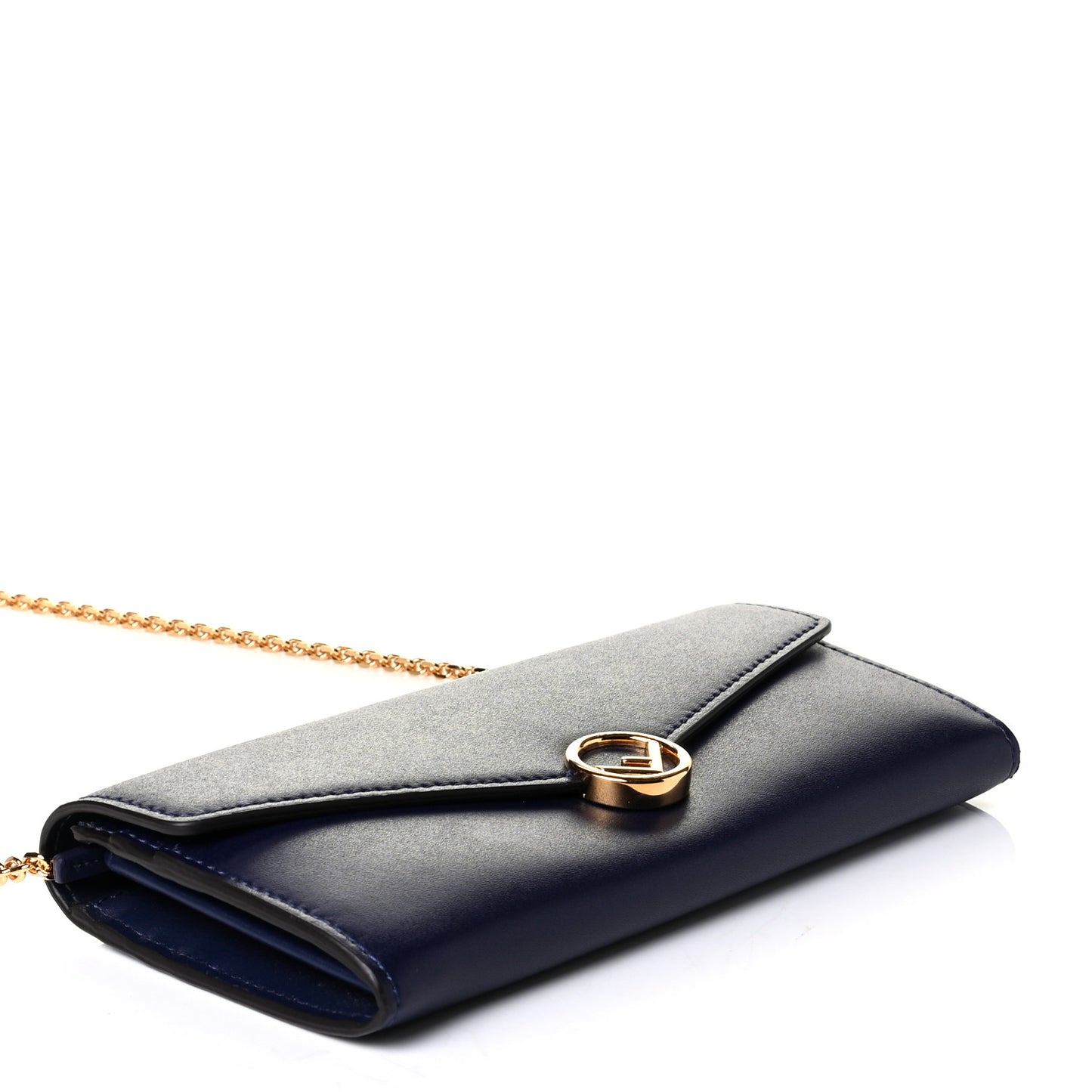 Vitello Liberty Lucido F is Fendi Continental Envelope Wallet On Chain Blueberry