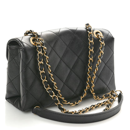 Chanel Calfskin Quilted Small Enchained Flap Black 3 of 9