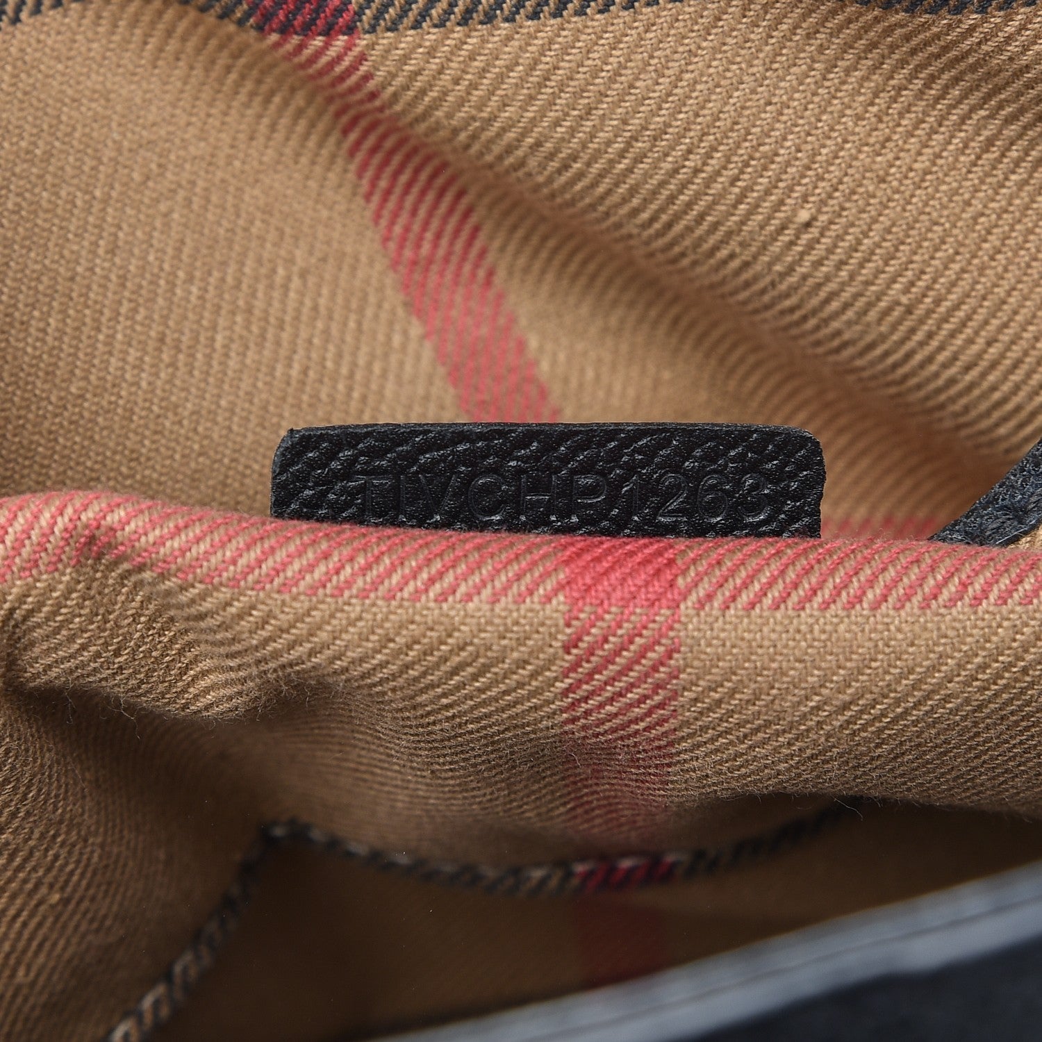 Burberry Soft Grain Calfskin Small Buckle Tote Black 9 of 14