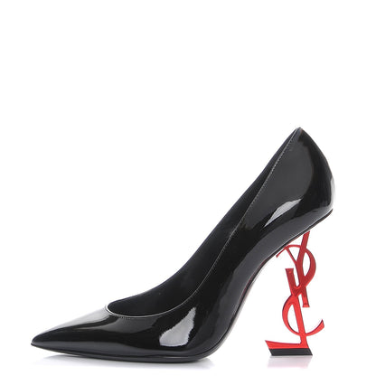 Saint Laurent Patent Opyum 100 Pumps 36 Black Red 1 of 10