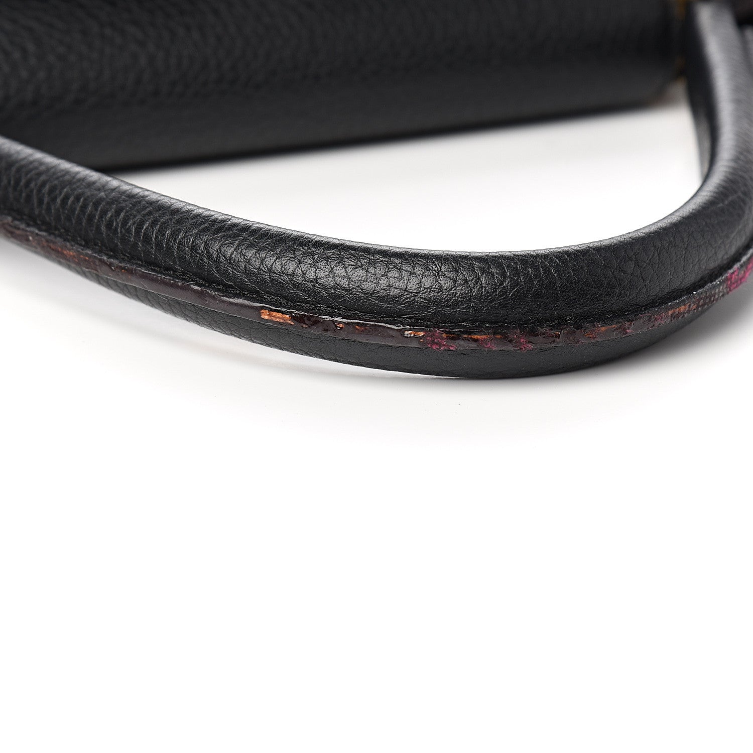 Louis Vuitton Taurillon Capucines GM Black 6 of 12