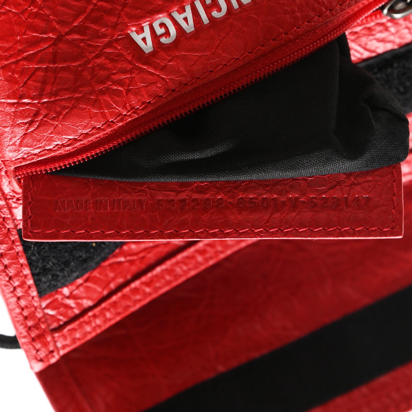 Agneau Arena Small Explorer Crossbody Pouch Red