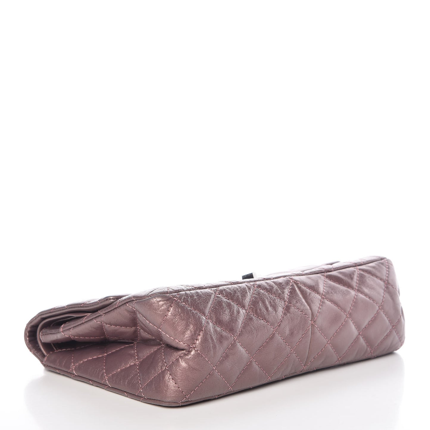 Metallic Aged Calfskin Quilted 2.55 Reissue 226 Flap Rose Fonce