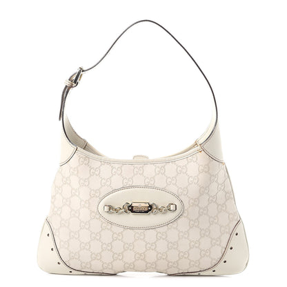 Gucci Guccissima Punch Hobo Bag White 1 of 14