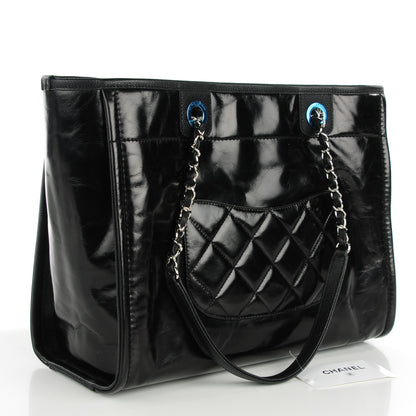 Chanel Calfskin Small Deauville Tote Black 3 of 7