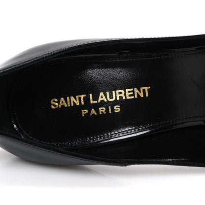 Saint Laurent Patent Calfskin Zoe 105 Pumps 38 Black 9 of 11
