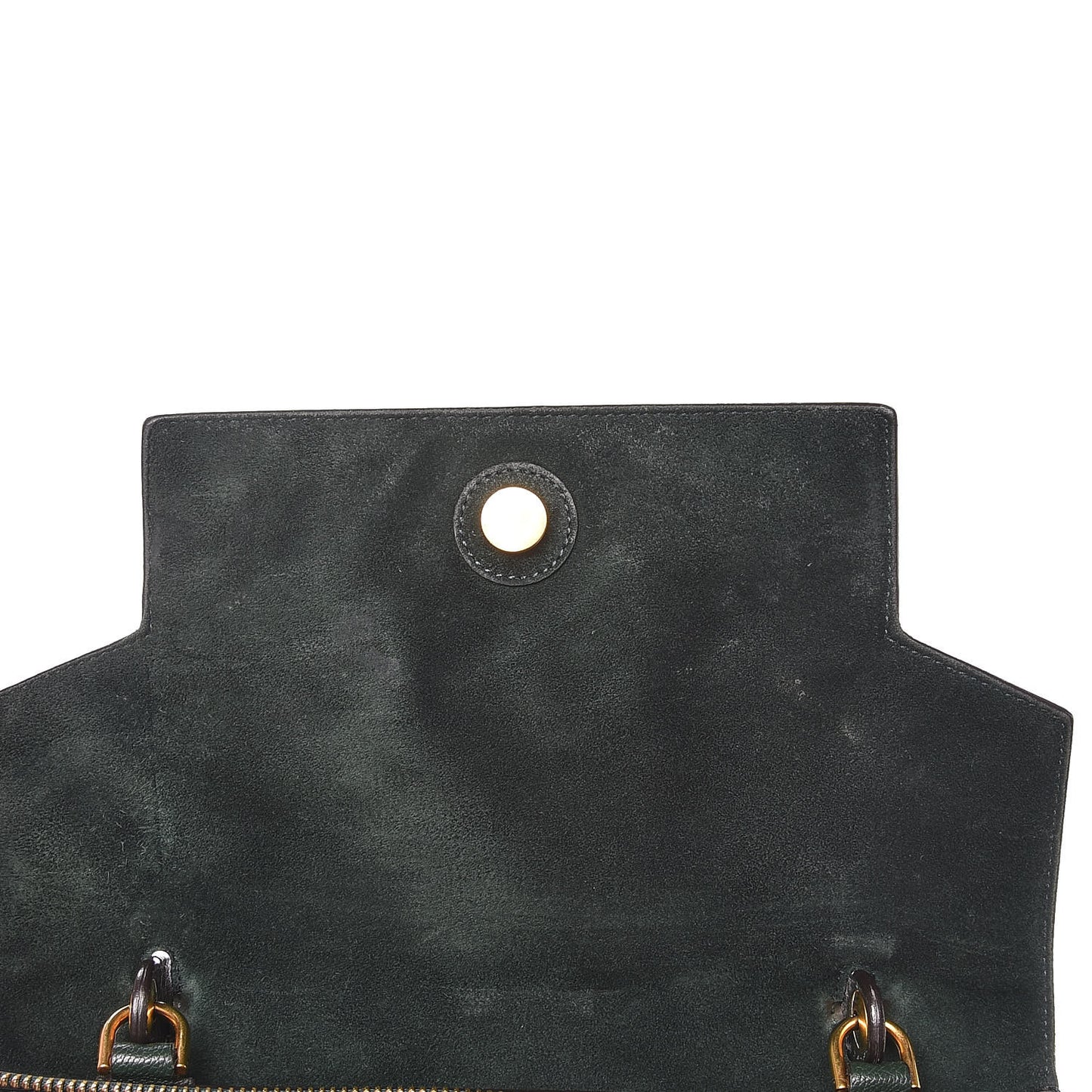Goatskin Smooth Calfskin Mini Belt Bag Dark Green