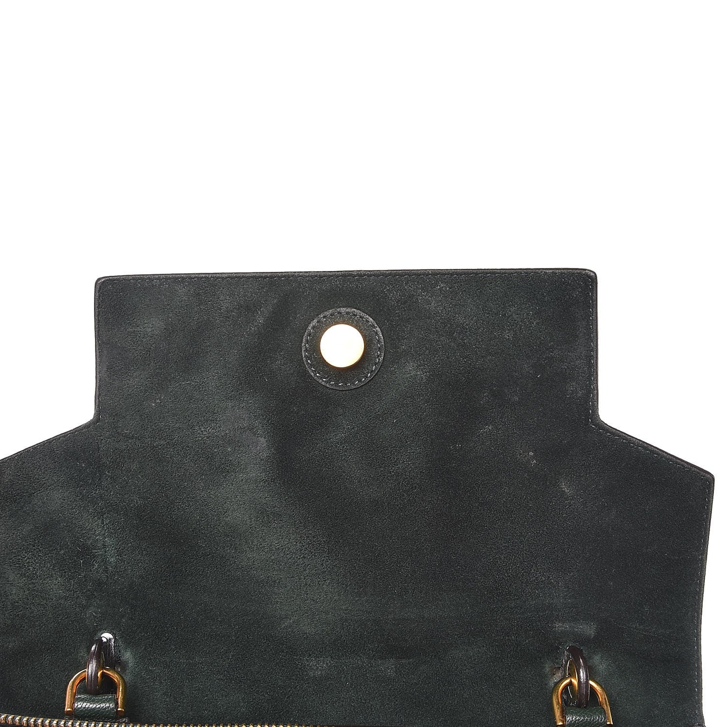 Celine Goatskin Smooth Calfskin Mini Belt Bag Dark Green 9 of 18