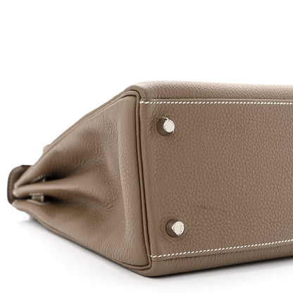 Hermes Togo Kelly Retourne 32 Etoupe 9 of 12