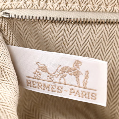 Hermes Canvas Barenia Fourbi 25 MM Pouch Naturel Fauve 6 of 10