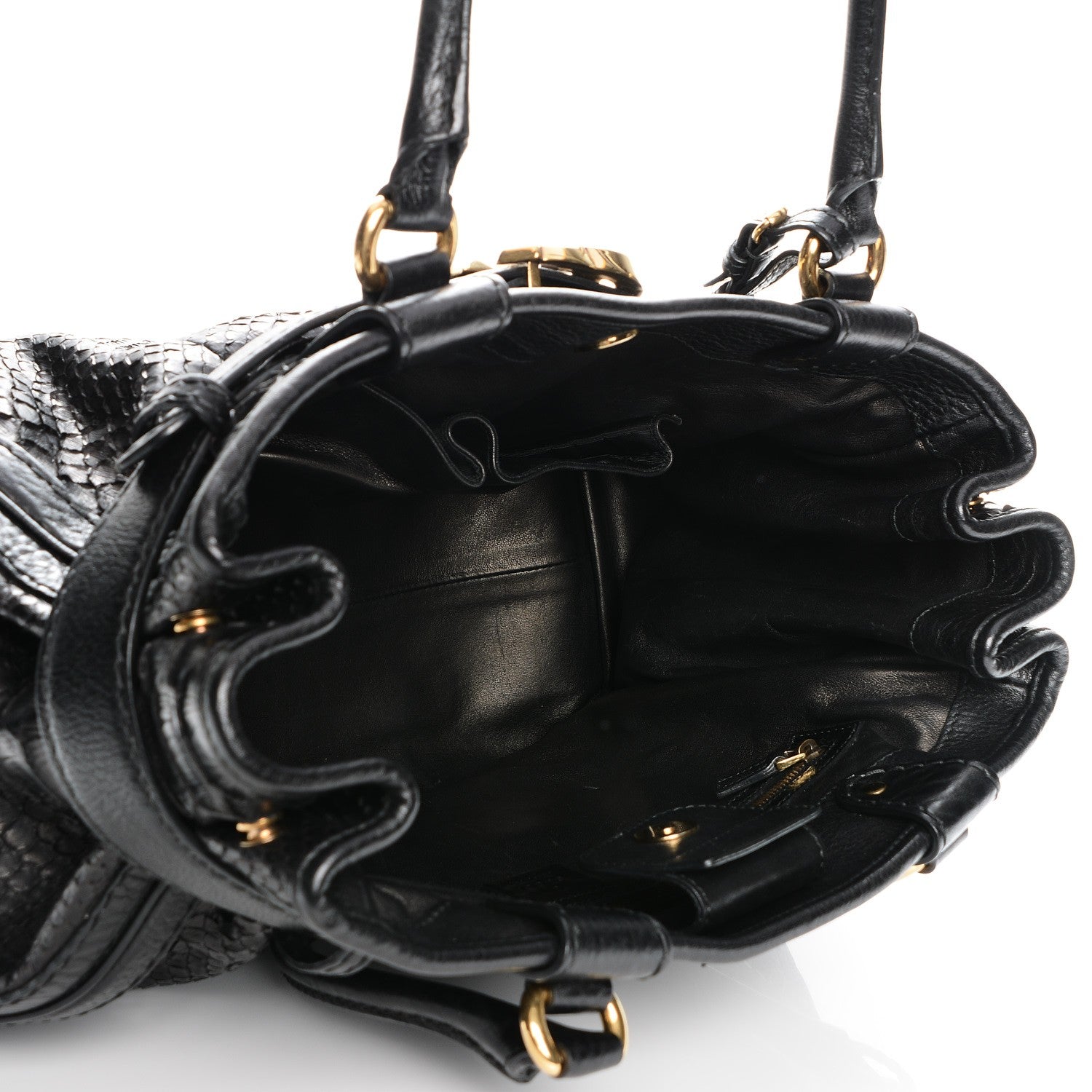 Gucci Python Medium GG Running Tote Black 7 of 7