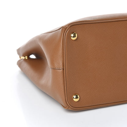 Prada Saffiano Medium Galleria Double Zip Tote Caramel 5 of 9