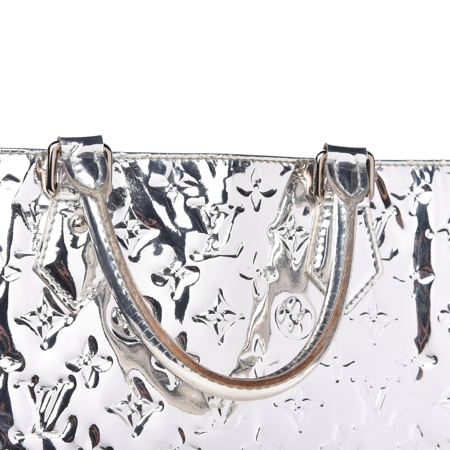 Monogram Miroir Sac Plat Silver