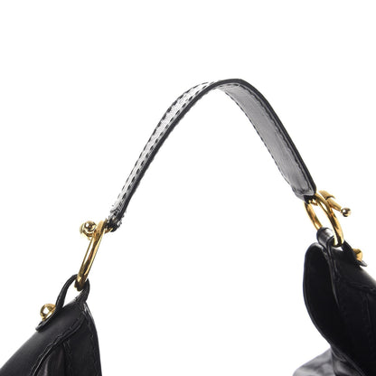 Gucci Calfskin Large Jockey Hobo Black 9 of 13