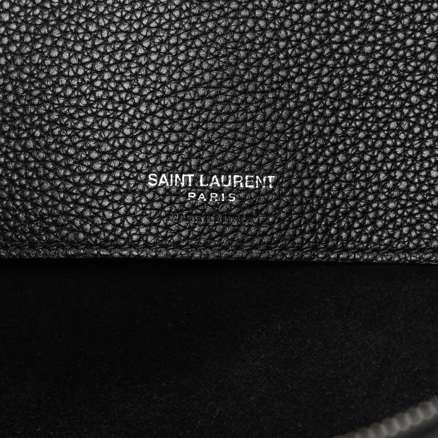 Grained Calfskin Large Souple Sac De Jour Black