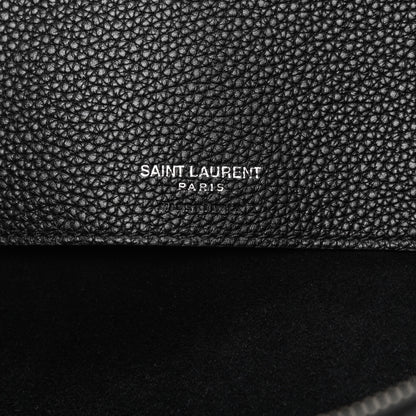 Saint Laurent Grained Calfskin Large Souple Sac De Jour Black 6 of 13