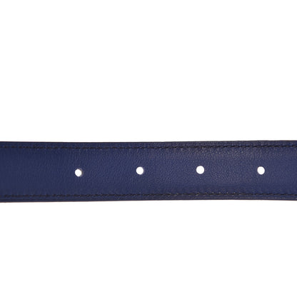 Hermes Swift Tadelakt 32mm Constance H Belt 80 Black Bleu Saphir 5 of 7
