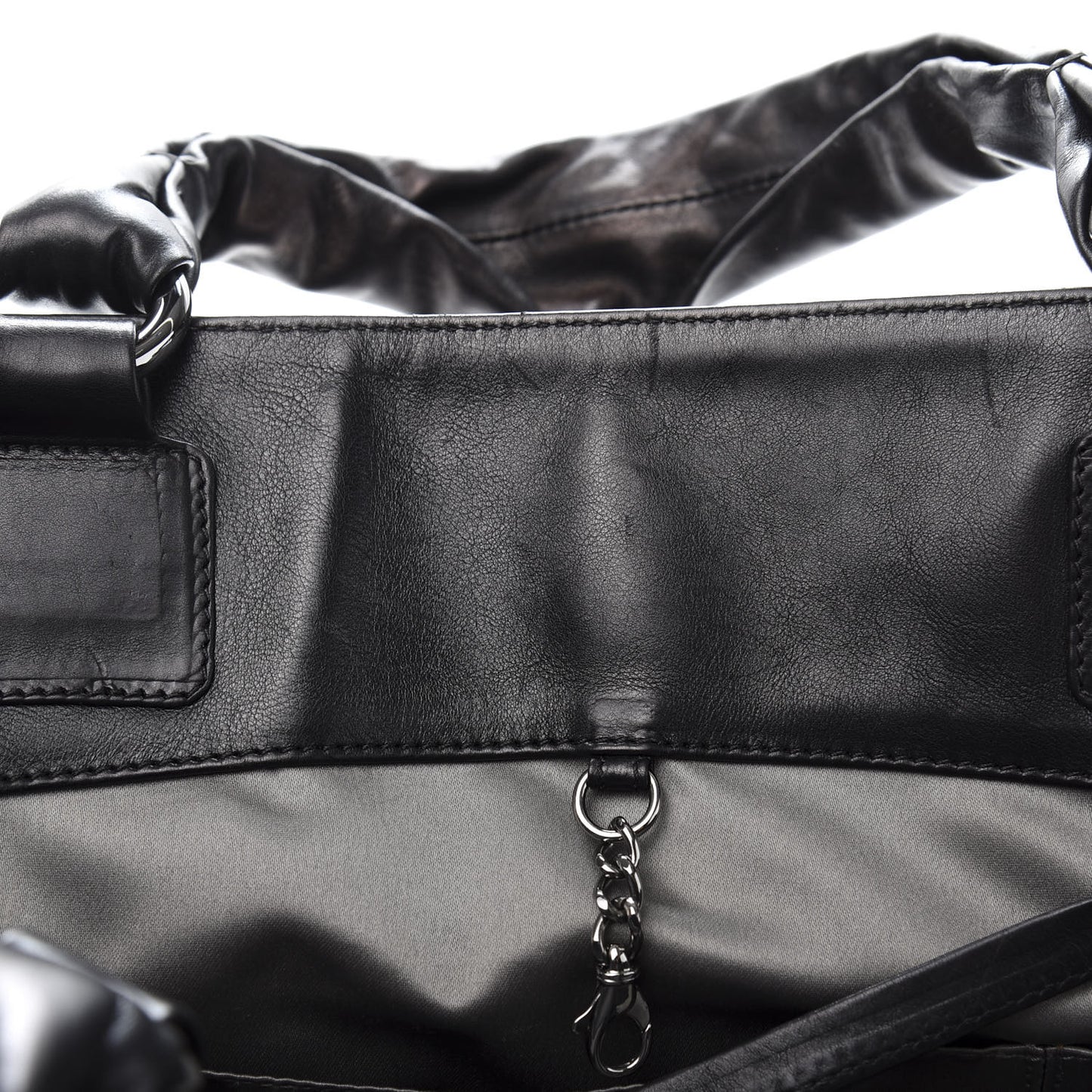 Lambskin East West Soho Shopper Black