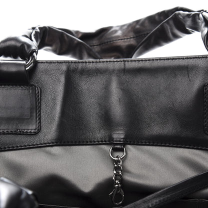 Chanel Lambskin East West Soho Shopper Black 10 of 15