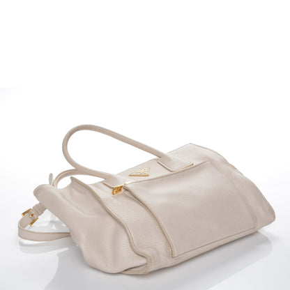 Prada Vitello Daino Shopping Tote Talco 9 of 9