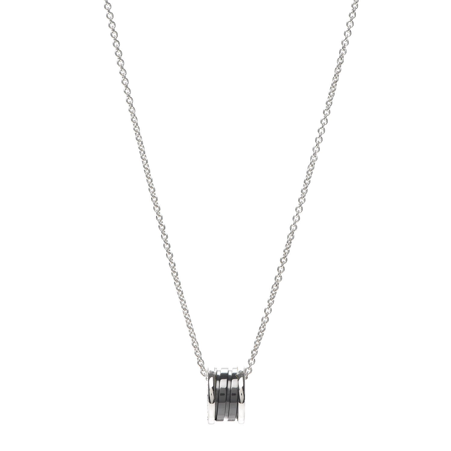 Bulgari Sterling Silver Ceramic Save The Children Pendant Necklace 1 of 7