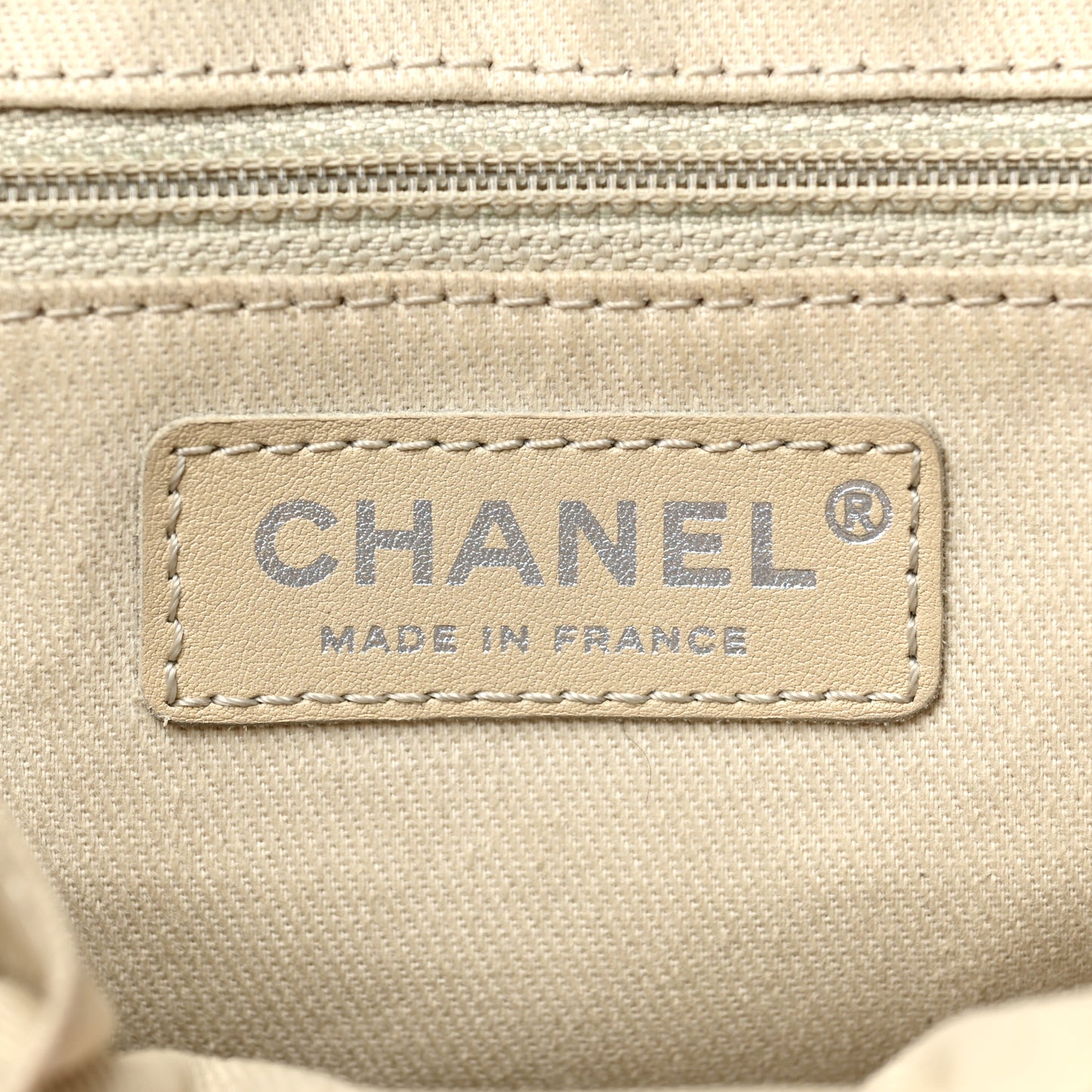 Caviar Large Half Moon Flap Dark Beige
