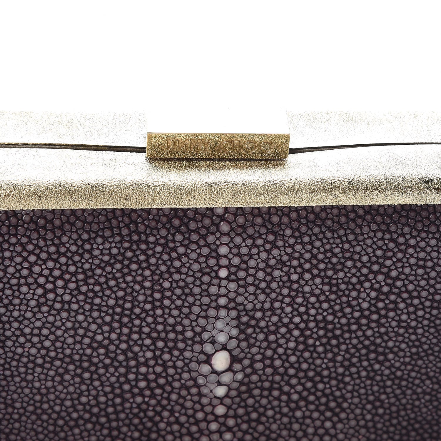 Jimmy Choo Stingray Box Clutch Aubergine 8 of 8