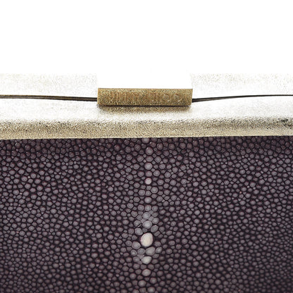 Jimmy Choo Stingray Box Clutch Aubergine 8 of 8