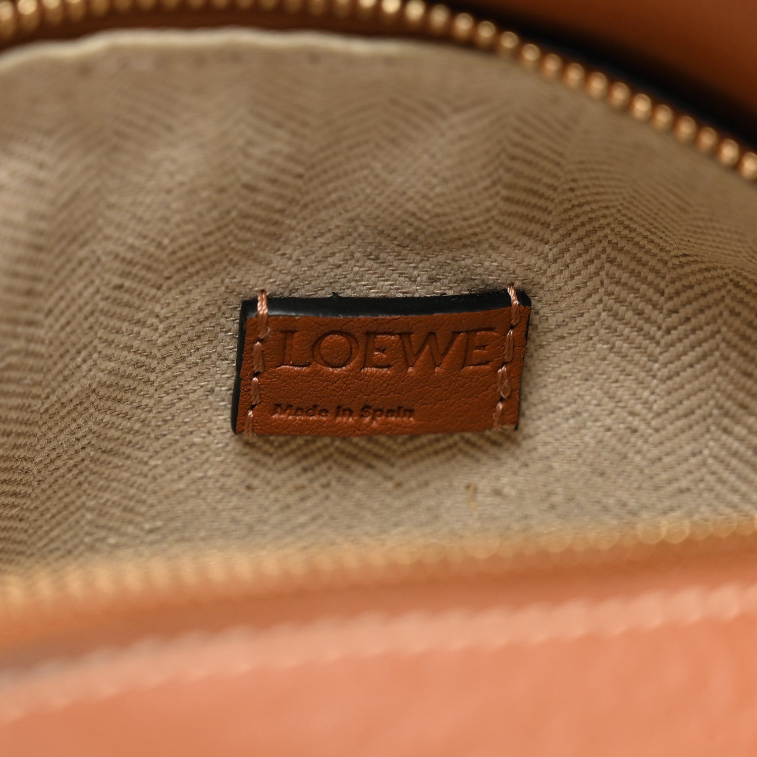 Loewe Calfskin Embroidered Floral Small Puzzle Bag Tan Yellow 7 of 11
