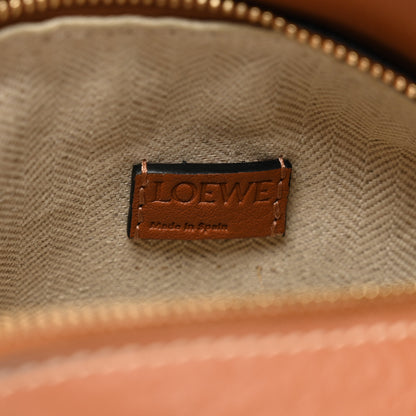 Loewe Calfskin Embroidered Floral Small Puzzle Bag Tan Yellow 7 of 11
