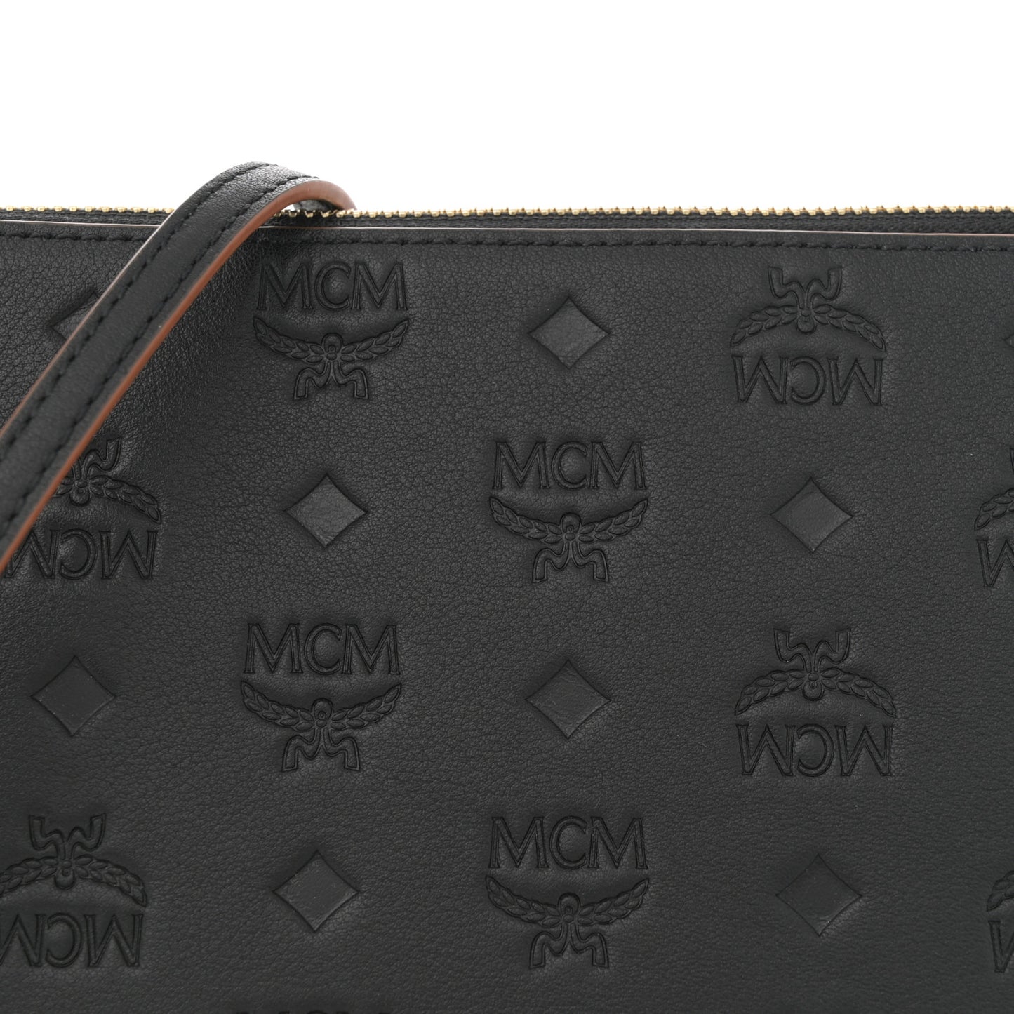 Calfskin Monogram Klara Crossbody Pouch Black