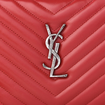 Saint Laurent Calfskin Matelasse Monogram Lou Camera Bag Rouge Eros 8 of 8