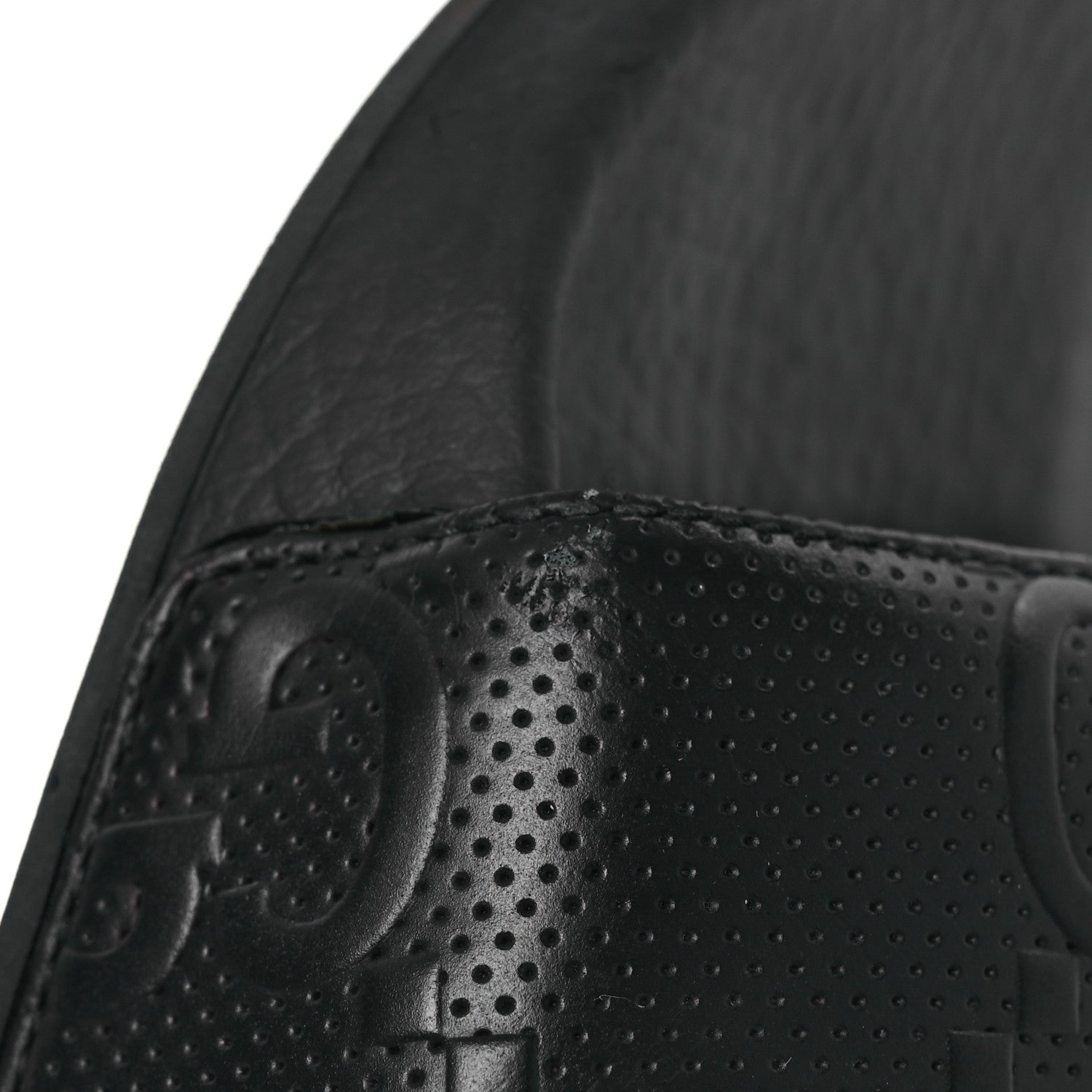 Gucci Rubber GG Monogram Mens Slide Sandals 11 Black 10 of 11