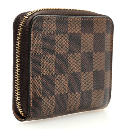 Louis Vuitton Damier Ebene Zippy Coin Purse Rose Ballerine 3 of 6