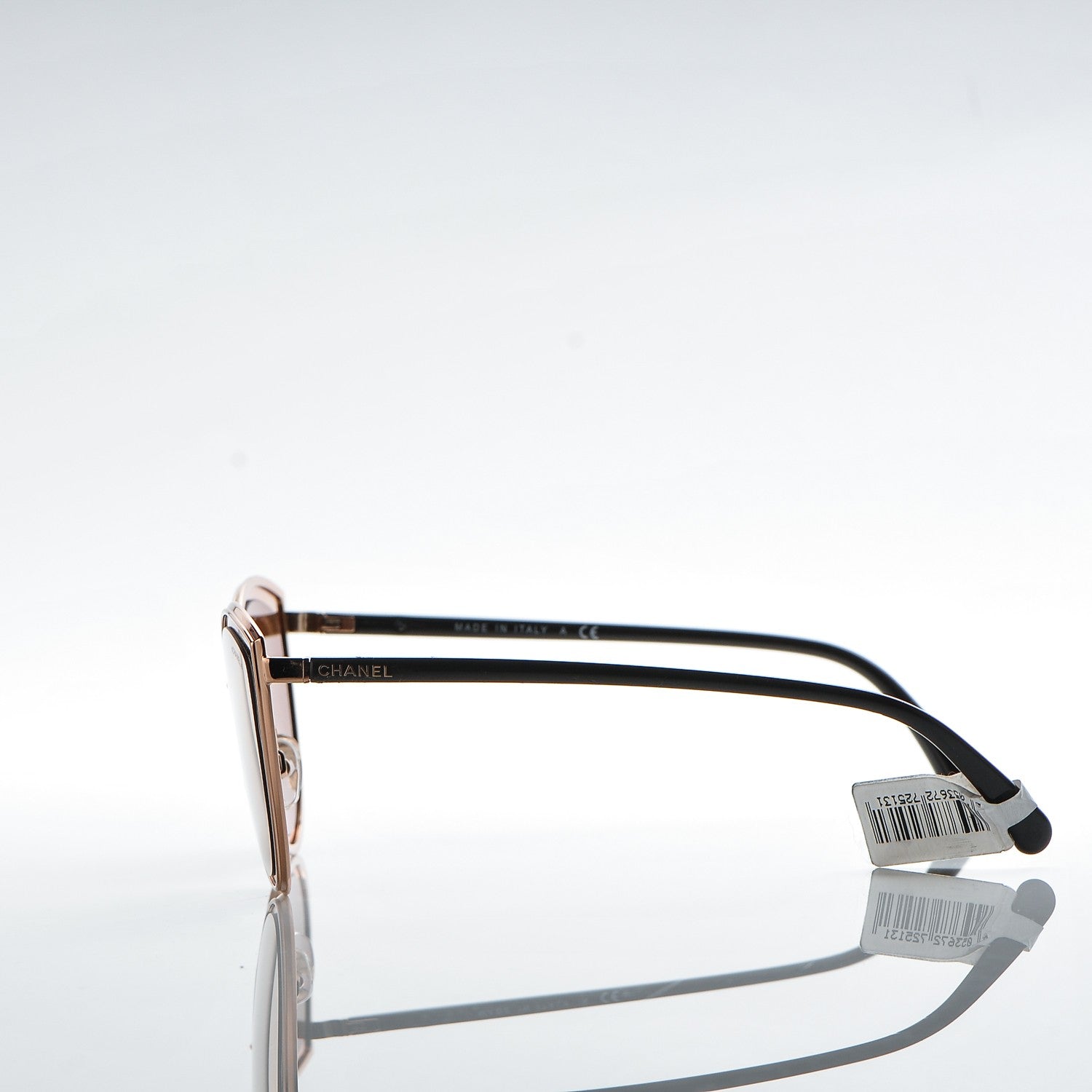 Chanel Metal Cat Eye Sunglasses 4222 Pink Gold 3 of 8
