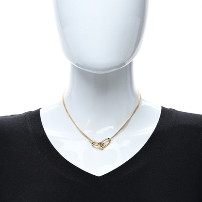Tiffany 18K Yellow Gold HardWear Double Link Pendant Necklace 3 of 5